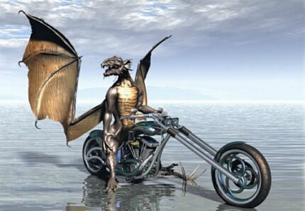 Dragons and Skull Wall Decals 09