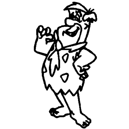 Fred Flinstone 3 decal
