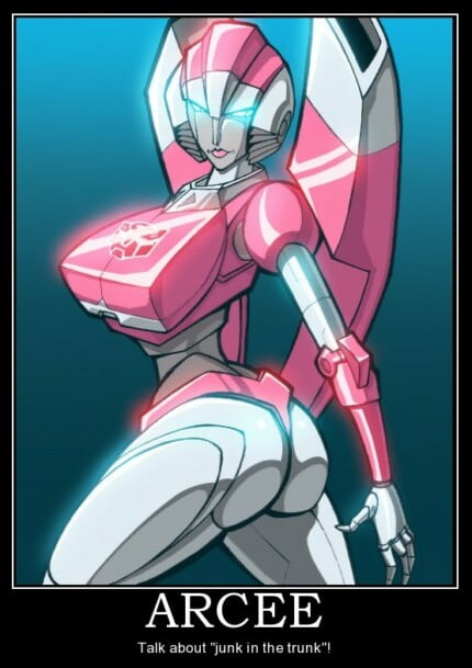 Arcee Autobot Fembot Transformer Rectangular Decal