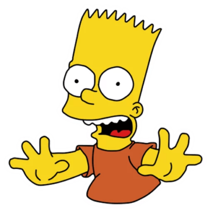 bart-simpson-SCARED sticker