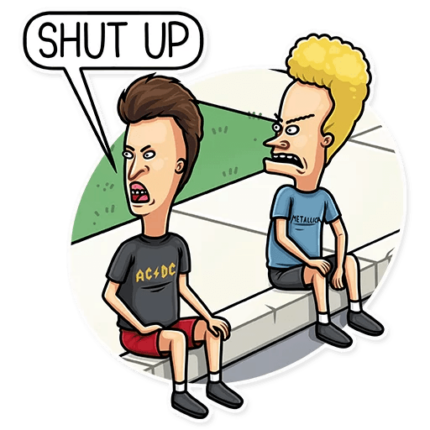 beavis and butthead mtv funny cartoon sticker_6