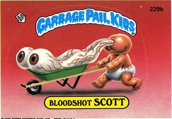 Bloodshot SCOTT Funny Sticker Name Decal