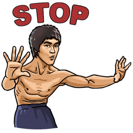 bruce dragon lee celebrity sticker_2