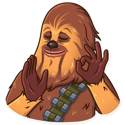 chewbacca wookiee star wars sticker 16