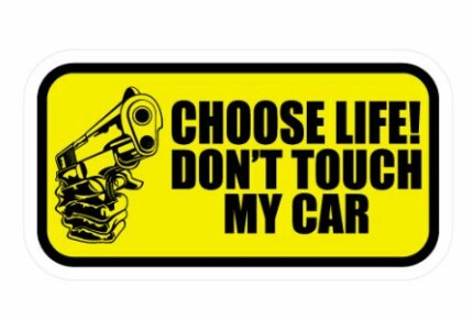 Choose Life funny color auto sticker