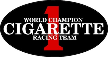 Cigarette Racing Color Oval Decal Sticker