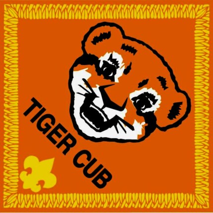 CUB SCOUT PATCH STICKER TIGER