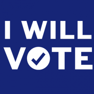 I WILL VOTE DIE CUT POLITICAL DECAL