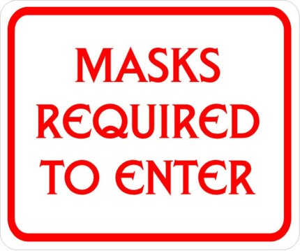 MASKS REQUIRED TO ENTER STICKER 1