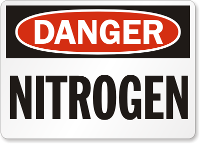 Nitrogen Danger Sign
