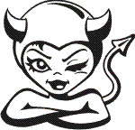 She Devil Diecut Vinyl Decal Sticker