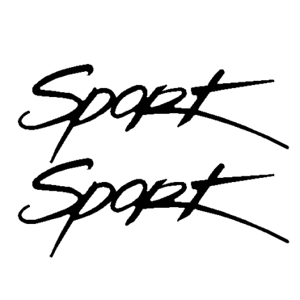 Sport brush decal