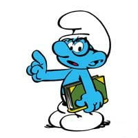 Brainy Smurf Decal