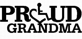 3E LOVE proud grandma diecut vinyl decal