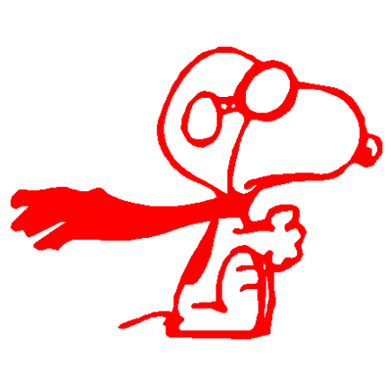 Snoopy Red Barron Decal 3 decal