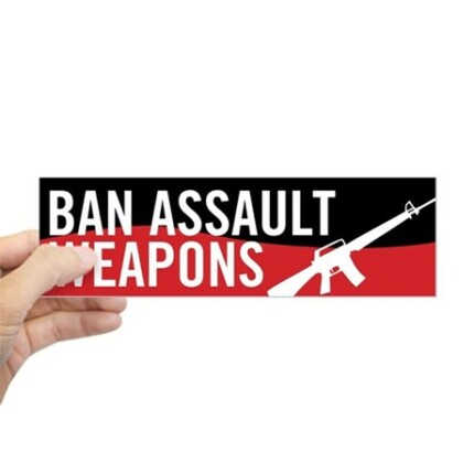 ban_assault_weapons_bumper_bumper_sticker 2
