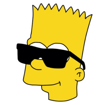 bart-simpson-HEAD SHADES Sticker