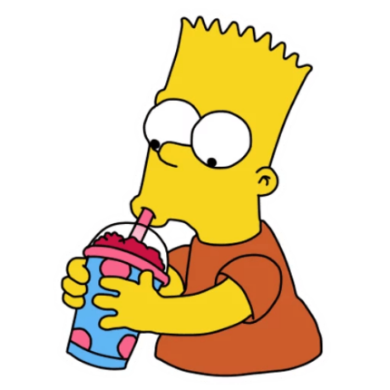 bart-simpson-SLURPEE Sticker