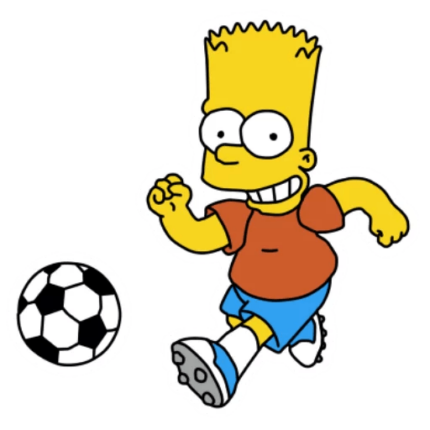 bart-simpson-SOCCER Sticker