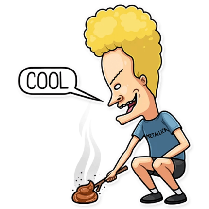 beavis and butthead mtv funny cartoon sticker_18