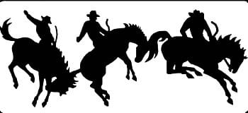 Bucking Broncs Sticker