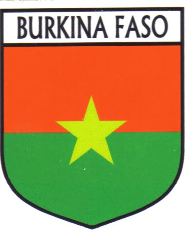 Burkina Faso Flag Crest Decal Sticker