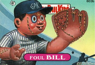 Foul BILL Funny Sticker Name Decal