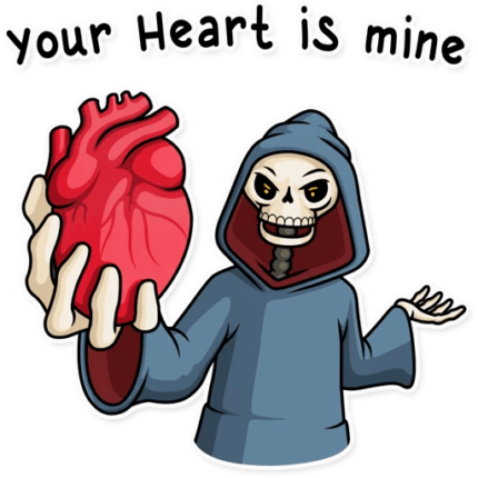 friendly death_grim reaper sticker 31