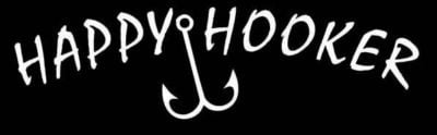 Happy Hooker Vinyl Fishing Decal