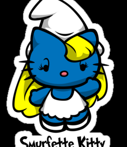 Hello K Smurfette Decal