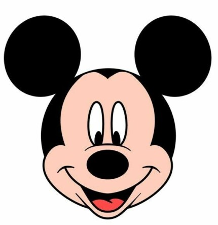 MICKEY MOUSE HEAD COLOR DISNEY CARTOON DECAL
