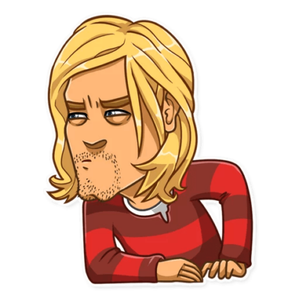 NIRVANA kurt cobain grunge is dead band sticker 11