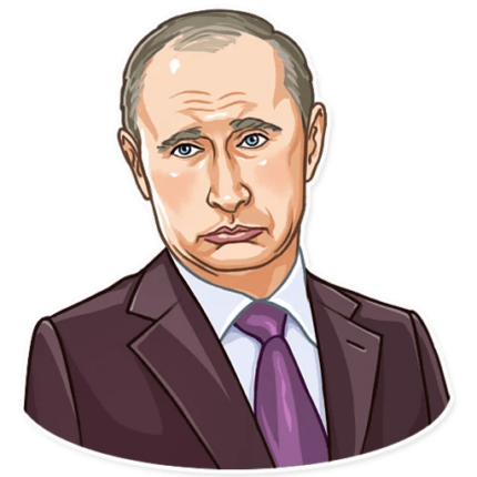 president vladimir putin political sticker 17