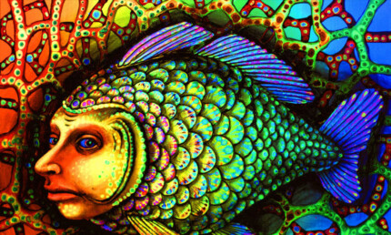 psychedelic animals car window or wall decal 6