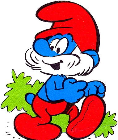 Papa Smurf Vinyl Car Decal