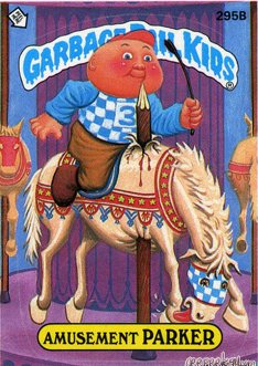 Amusement PARKER Funny Sticker Name Decal