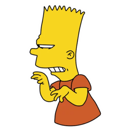 bart-simpson-CREEPY Sticker