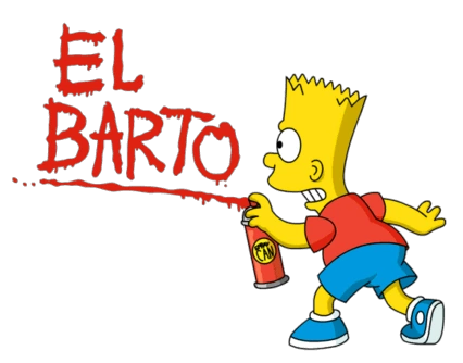 BART SIMPSON EL BARTO STICKER