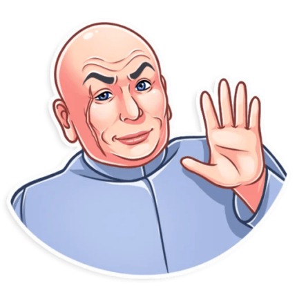dr evil funny tv show sticker 5