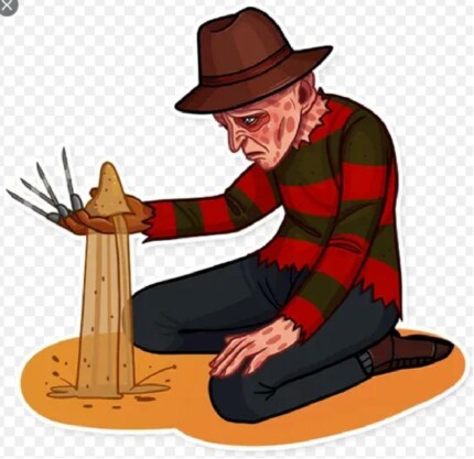 FREDDY KRUGER SAD COLOR STICKER
