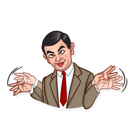 mr bean show funny car sticker 15