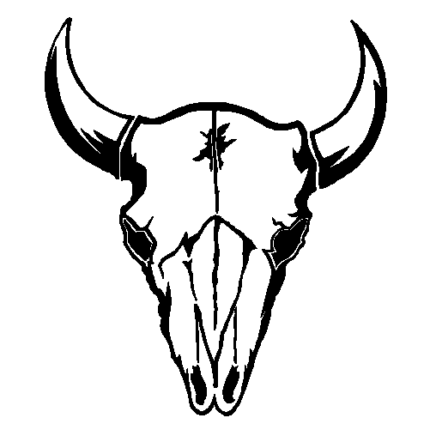 Cow Skull Decal