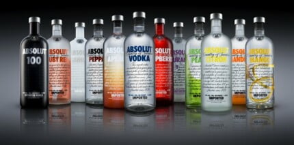 Absolut Vodka Group Rectangular Decal