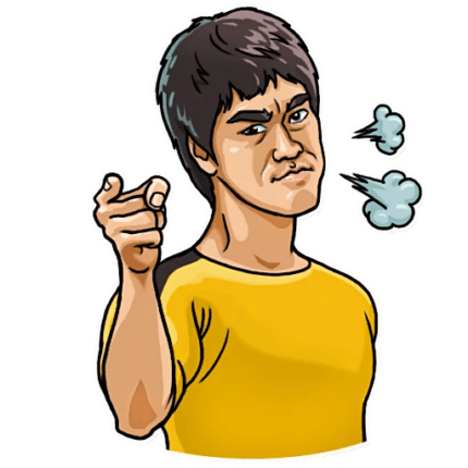 bruce dragon lee celebrity sticker_15