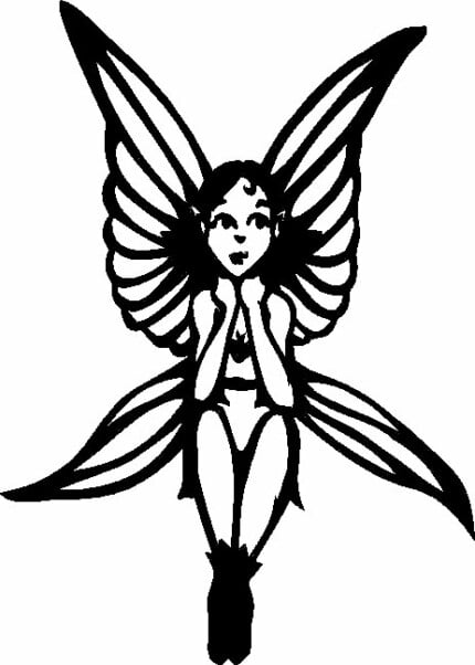 Fairy Fairies Car or Wall Vinyl Decal Stickers 10