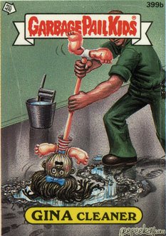 GINA Cleaner Funny Sticker Name Decal