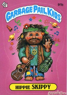 Hippie SKIPPY Funny Sticker Name Decal