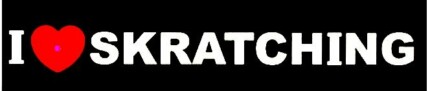 I Love Scratching DJ Sticker