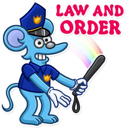 itchy and scratchy funny cartoon sticker 23