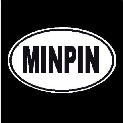 Miinpin Oval Dog Decal